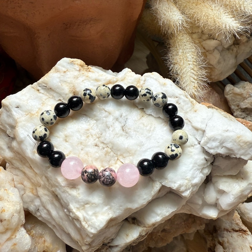 Genuine 4 stone reiki attuned bracelet